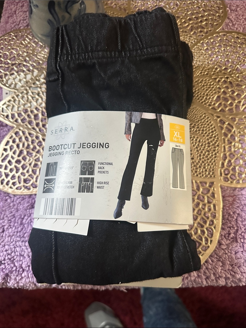 Serra Black Bootcut Jeggings